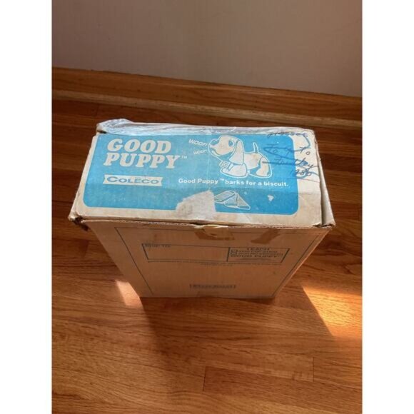 Vintage 1970s Coleco Good Puppy Barks For A Biscuit Toy With Box Ages 2 To 6 - Picture 3 of 13